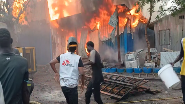 "MSF staff provide critical medical care inside Old Fangak’s only functioning hospital, which was later destroyed in an airstrike. The facility served as a lifeline for thousands in the region."