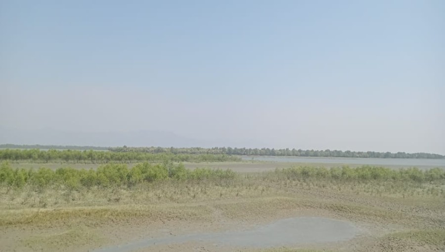 Naf River of Teknaf, Cox's Bazar in Bangladesh. Photo: Voice7 News