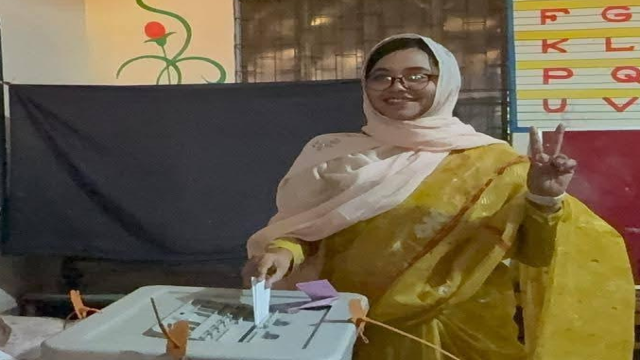 Voting Underway Peacefully in Jhalakathi, NCP Leader Casts First Vote