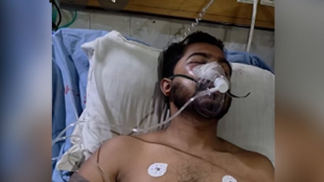 Nurul Haque Nur receiving critical care in the ICU at Dhaka Medical College Hospital following a brain hemorrhage sustained during violent political clashes in Kakrail, Dhaka on Friday night.