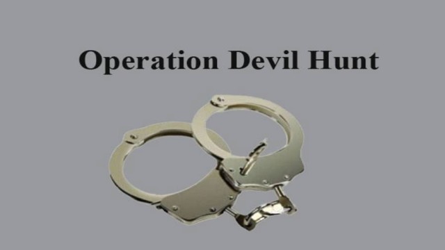 Operation Devil Hunt Phase-2 Nets 2,433 Arrests, Multiple Firearms Seized