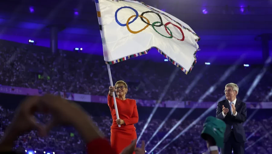 Los Angeles Welcomes Olympic Flag, Kicking Off Preparations for 2028 Summer Games