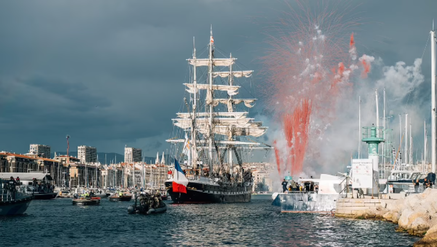 Olympic Flame Arrives in Marseille Ahead of Paris 2024 Games