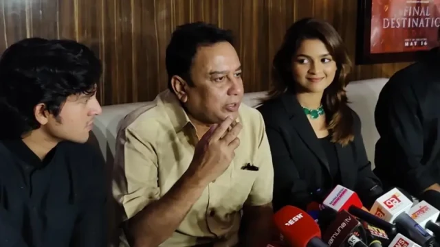 Actor Zahid Hasan speaks at the special screening of the film ‘Utsav’ at Star Cineplex, Bashundhara City, Dhaka.