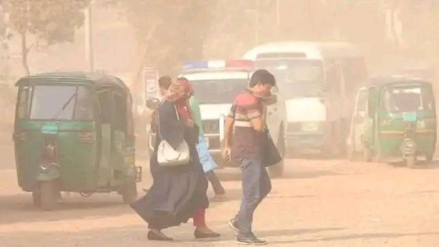 Dhaka had a hazardous Air Quality Index (AQI) of 221 on January 31.