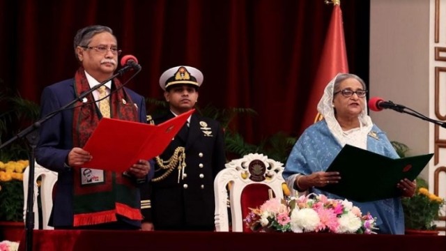 Sheikh Hasina sworn-in as PM