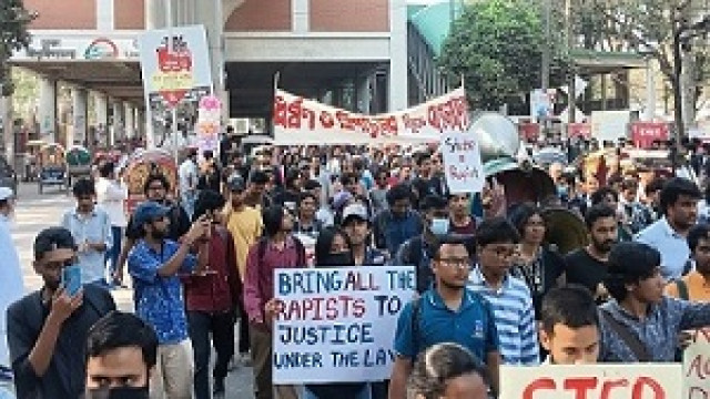 Students Protest in Rajshahi Demanding Law and Order Reforms