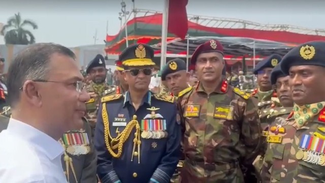 PM Tarique Rahman Vows to Modernize Armed Forces at Independence Day Parade