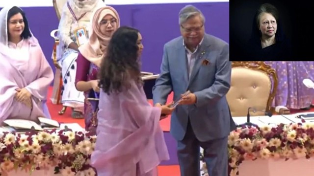 Begum Khaleda Zia Receives Posthumous Best Indomitable Woman Award