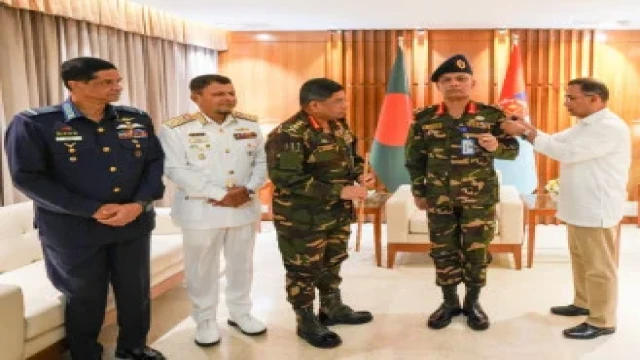 Prime Minister Tarique Rahman Attends Office at Armed Forces Division for the First Time