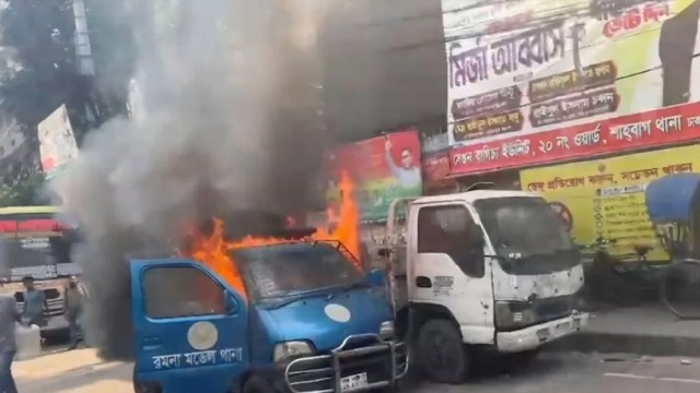DMP: Fire in Police Pickup Van Near Ramna Was an Accident