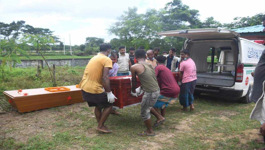 Funeral for Myanmar BGP Member Who Passed Away Due to Illness in Ramu