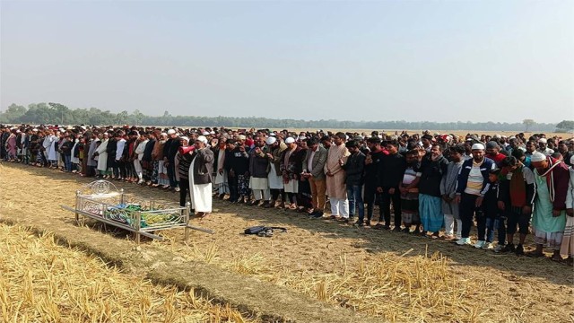 Funeral of Tanore Child Sajid Held Amid Grief After Tragic Deep Tube Well Accident