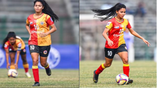 Sanjida Akter makes history scoring first goal for Kolkata East Bengal