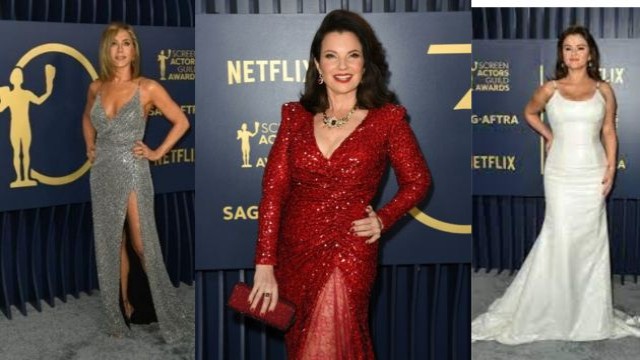 Actors glam up the SAG Awards red carpet