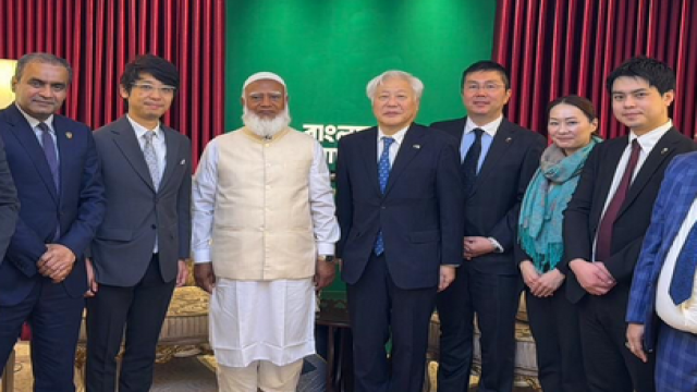 Japanese Election Observer Delegation Meets Jamaat Ameer