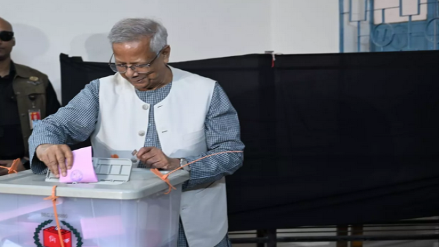 Chief Adviser Yunus Casts Vote in Dhaka Election
