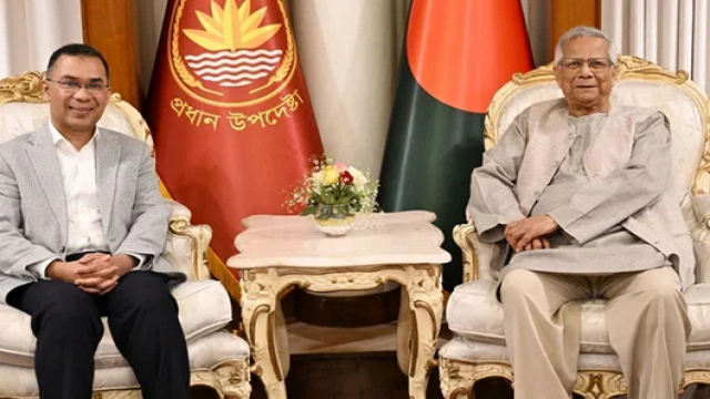 Chief Adviser Yunus Congratulates Tarique Rahman on BNP’s Election Victory