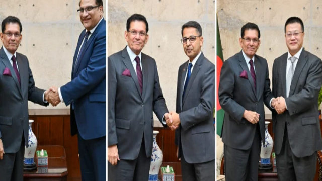 Envoys of China, India, Pakistan Call on Foreign Minister Rahman