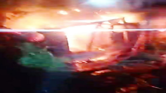 Fire Damages House of Jubo Dal Leader in Rajapur