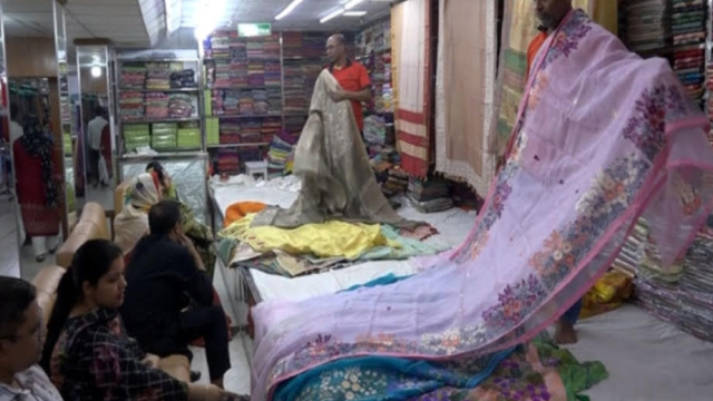 Silk Clothing Sales Surge in Rajshahi Ahead of Eid