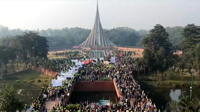 People from All Walks of Life Pay Tribute to Martyrs at Savar National Memorial