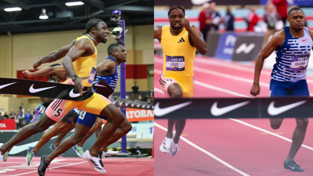 Lyles beats Coleman in thrilling 60m final at US Indoor Championships