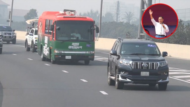 Tarique Rahman Leaves for Mymensingh After 22 Years to Join Election Rally