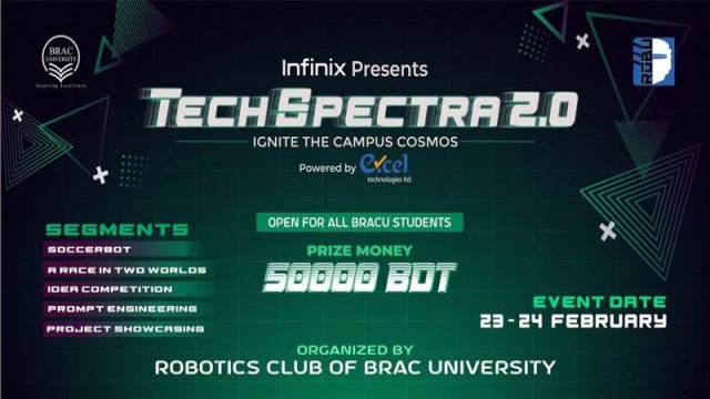 BRAC University, Infinix arranged a robotics competition