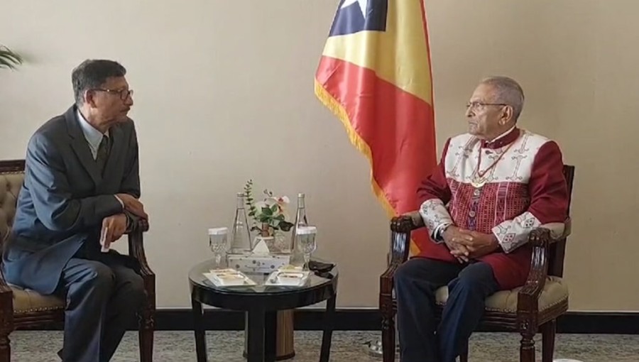 East Timorese President Jose Ramos Horta Meets Foreign Affairs Adviser