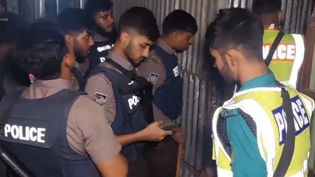Several Arrested in Overnight Raid at Tongi Mazar Slum in Gazipur