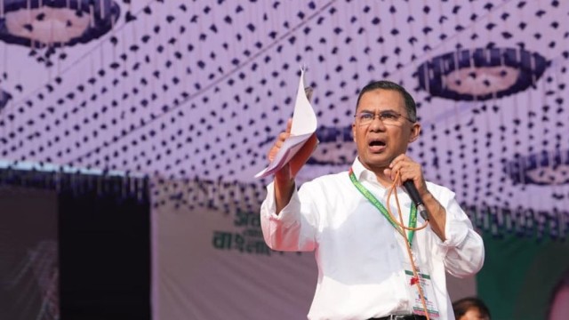 Tarique Rahman Calls for Unity and People’s Empowerment at Sylhet Election Rally