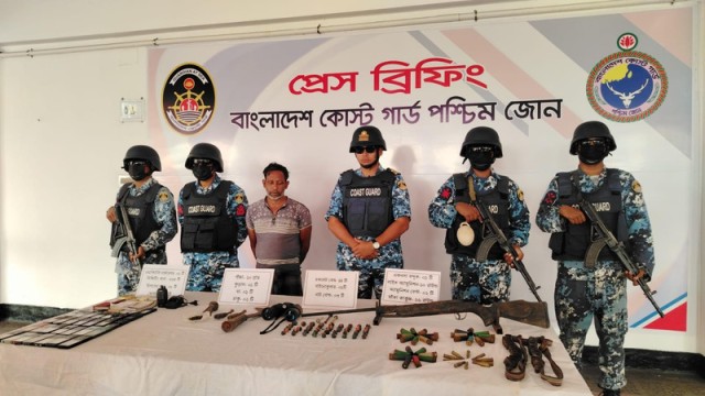 Coast Guard Arrests 2, Seizes Firearms, Drugs in Separate Sundarbans Raids