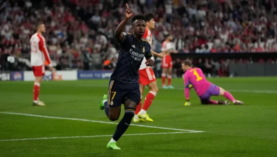 Vinicius Jr. Double Rescues Real Madrid in 2-2 Champions League Draw at Bayern Munich