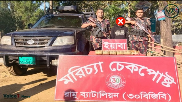 Seized Yaba truck & driver, Suman, are shown in this photo.