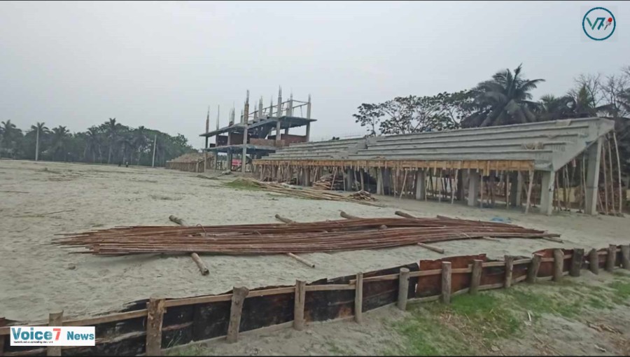 Sheikh Russell Mini Stadium is being constructed in Khulna