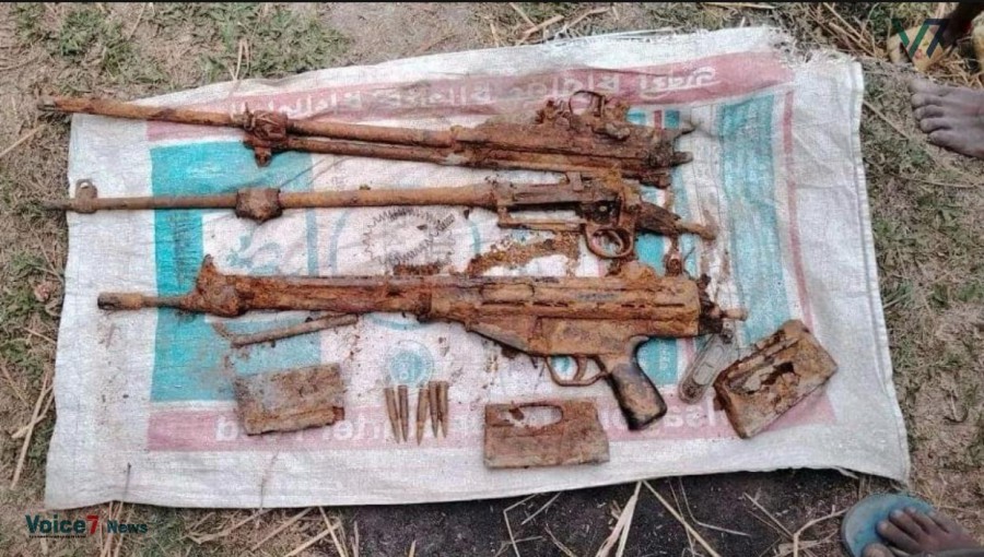 "Vintage Weapons of Liberation War Unearthed: Rangpur's Hazirhat Police Makes Historic Find"