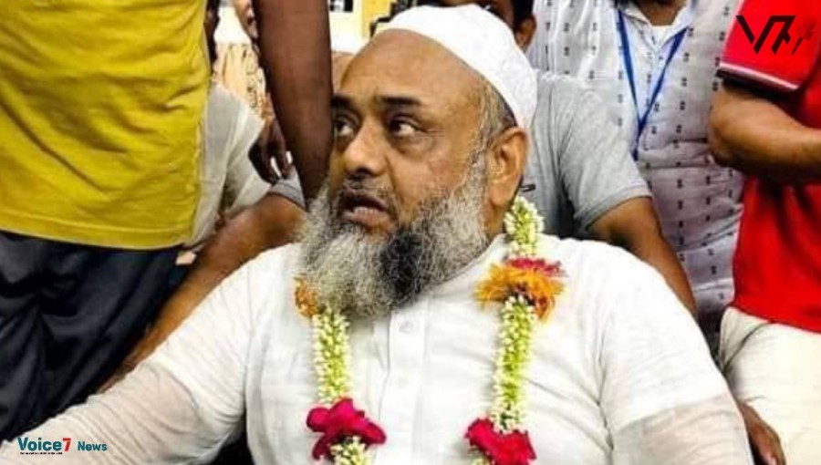 Monir Hossain, the former chairmanship of Mogora Union Parishad for three terms, was elected unofficially as chairman of Akhaura upazila. Photo: Voice7 News