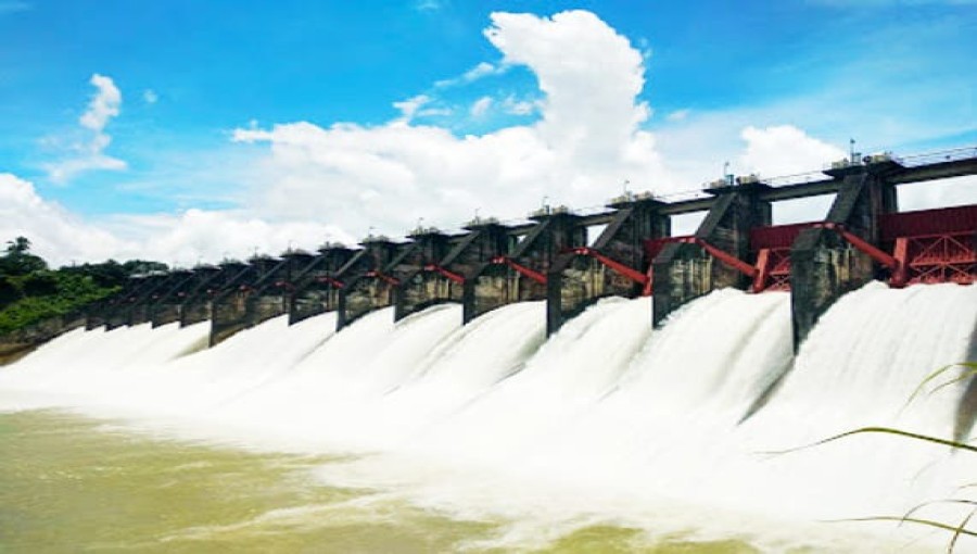 Kaptai Dam Spillway Gates Opened as Water Levels Exceed Danger Threshold