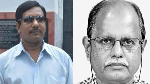 Journalist Wahed-uz-Zaman Bulu and Bibhuranjan Sarkar