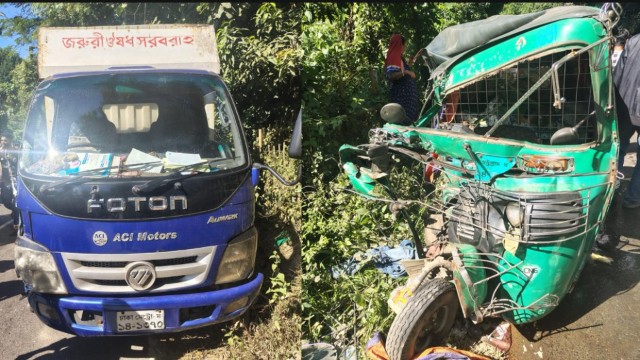 CNG–Covered Van Collision Leaves 1 Dead, 2 Injured on Rangamati–Chattogram Highway