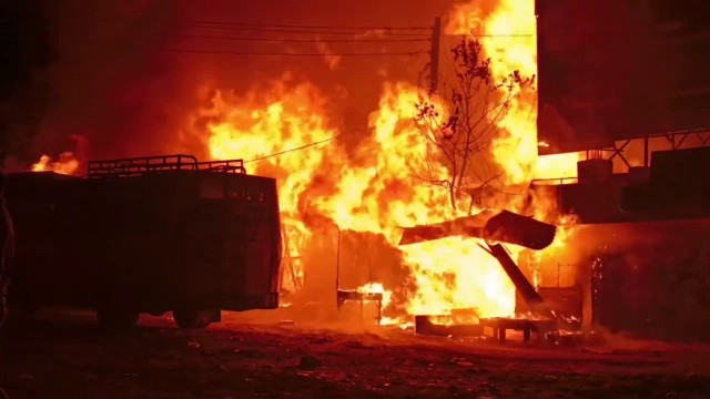 Mysterious Fire Destroys Buses, Shops, House in Rangamati