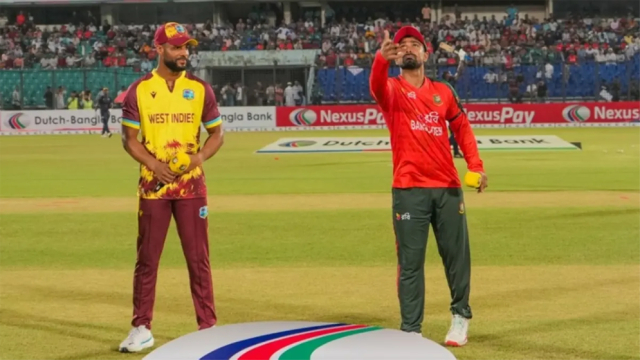 Bangladesh to Field First as West Indies Win Toss in First T20I