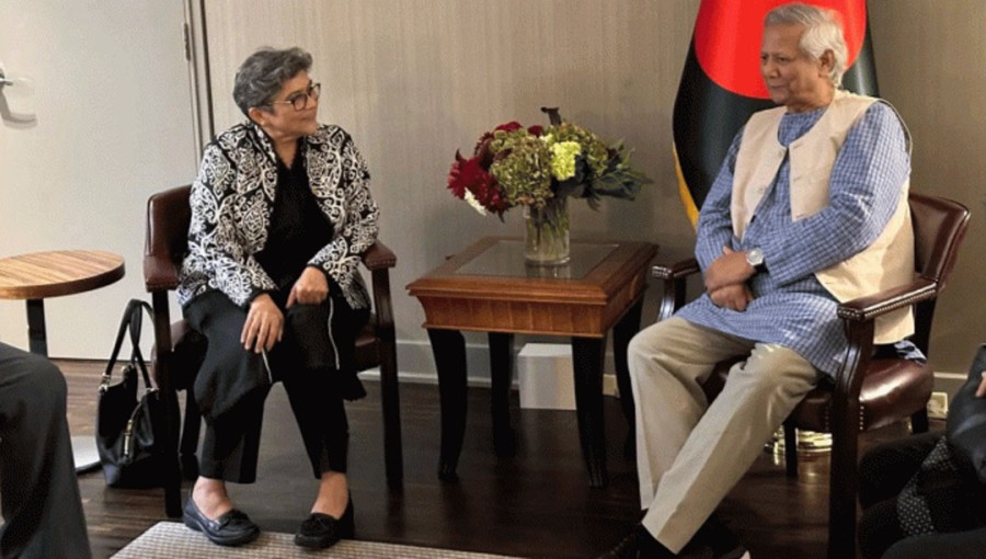 UN Under Secretary-General Rabab Fatima has met Chief Adviser Prof Muhammad Yunus and assured him of support during and after LDC graduation on the sidelines on UNGA.