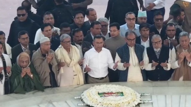 Tarique Rahman Pays Tribute at Ziaur Rahman’s Tomb, to Visit National Memorial
